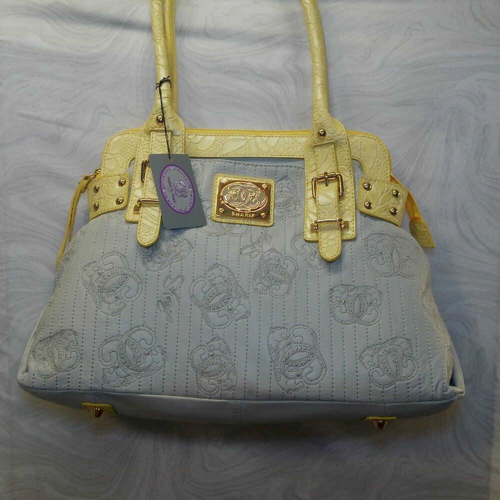 Sharif Large Womans Yellow Handbag